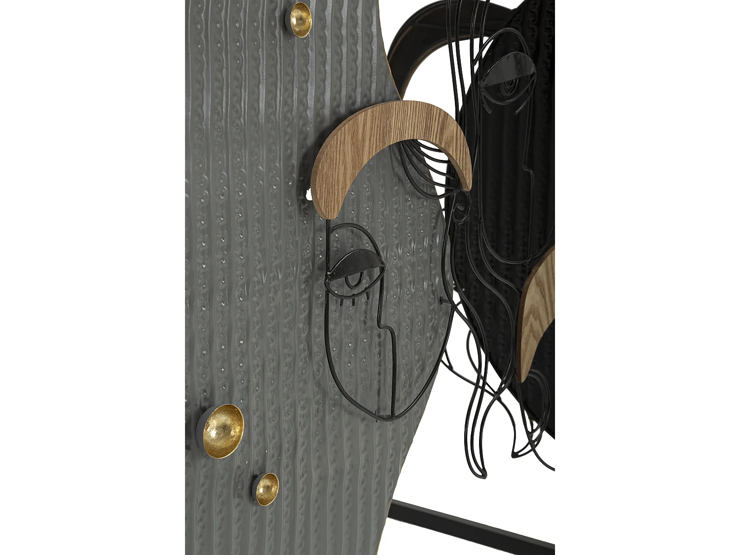 Console Design en Métal "Picassy" 108cm Multicolore