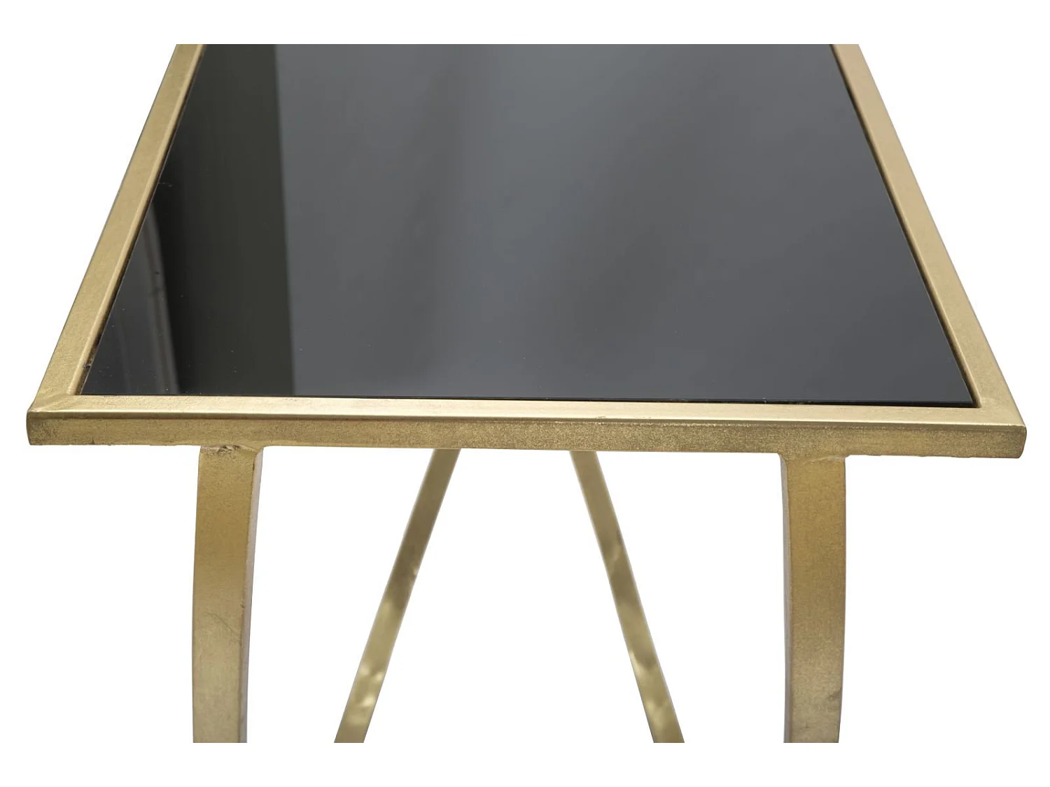 Console Design "Ring" 120cm Noir & Or