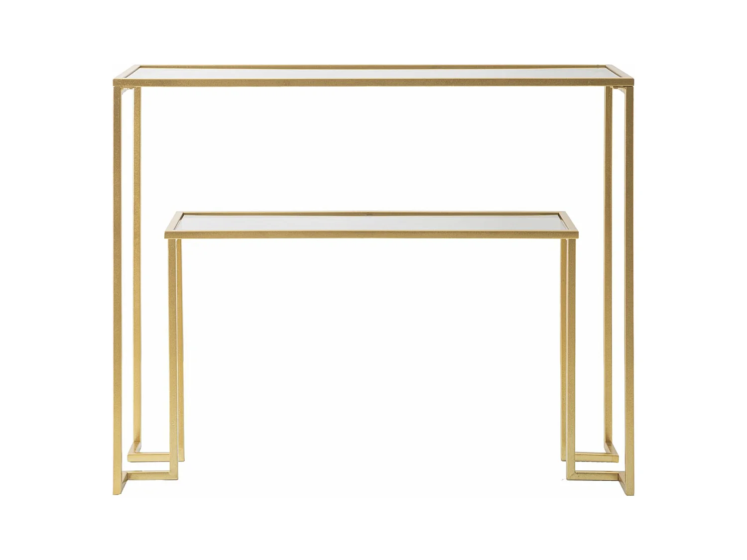 Console Design avec Étagère "Level" 100cm Or