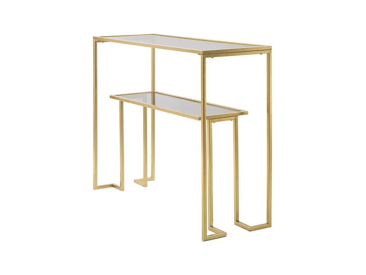 Console Design avec Étagère "Level" 100cm Or