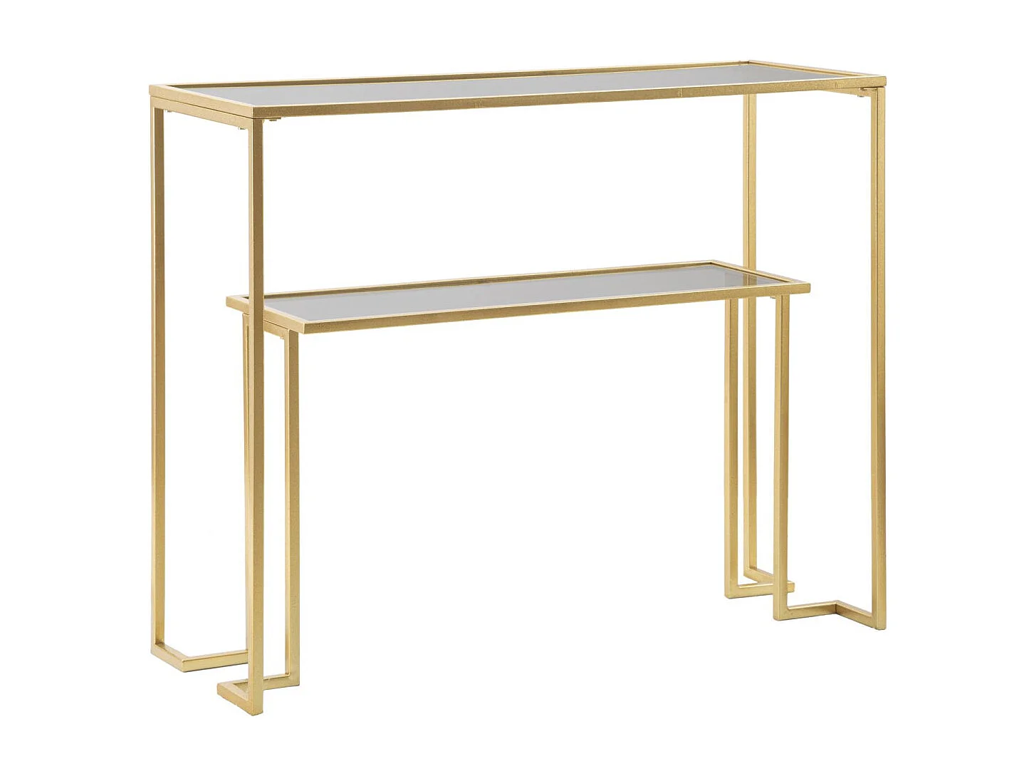 Console Design avec Étagère "Level" 100cm Or