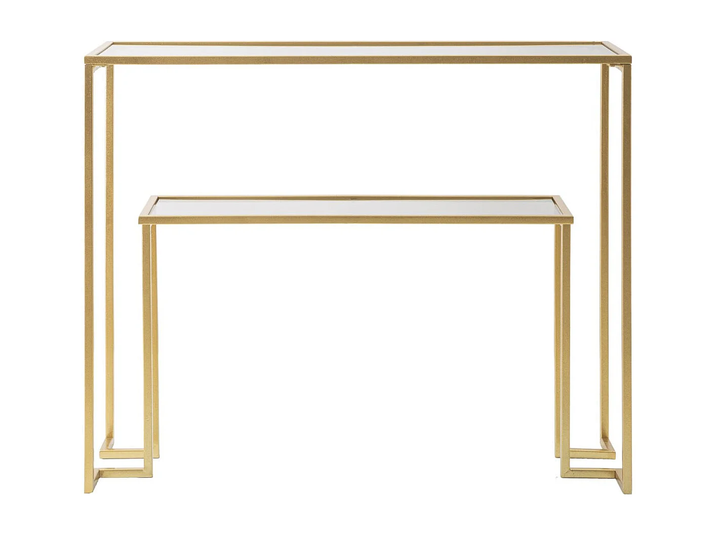 Console Design avec Étagère "Level" 100cm Or