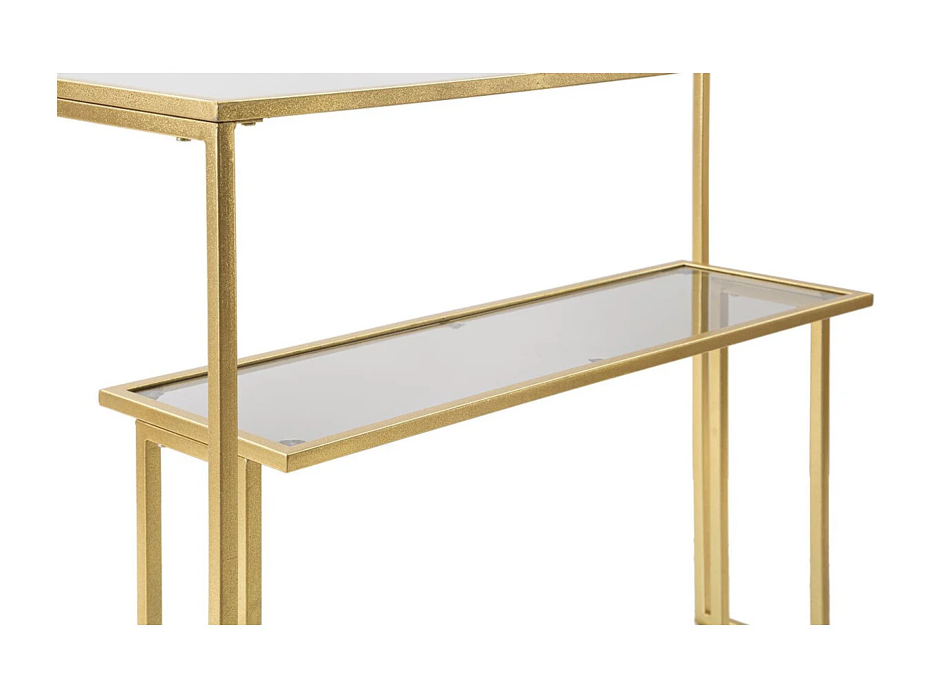 Console Design avec Étagère "Level" 100cm Or
