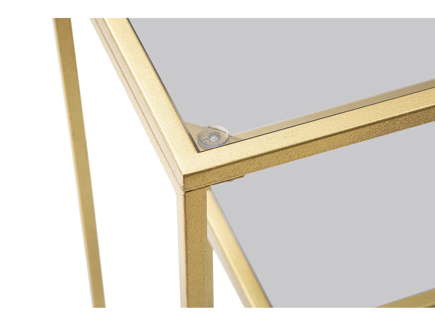 Console Design avec Étagère "Level" 100cm Or