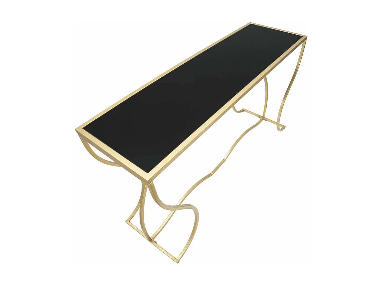 Console Design "Sunshine" 130cm Noir & Or