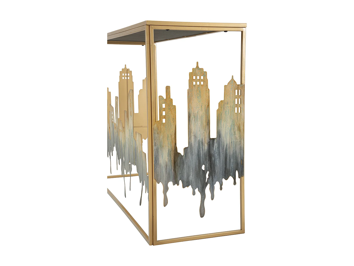 Console Design en Métal "City" 110cm Multicolore