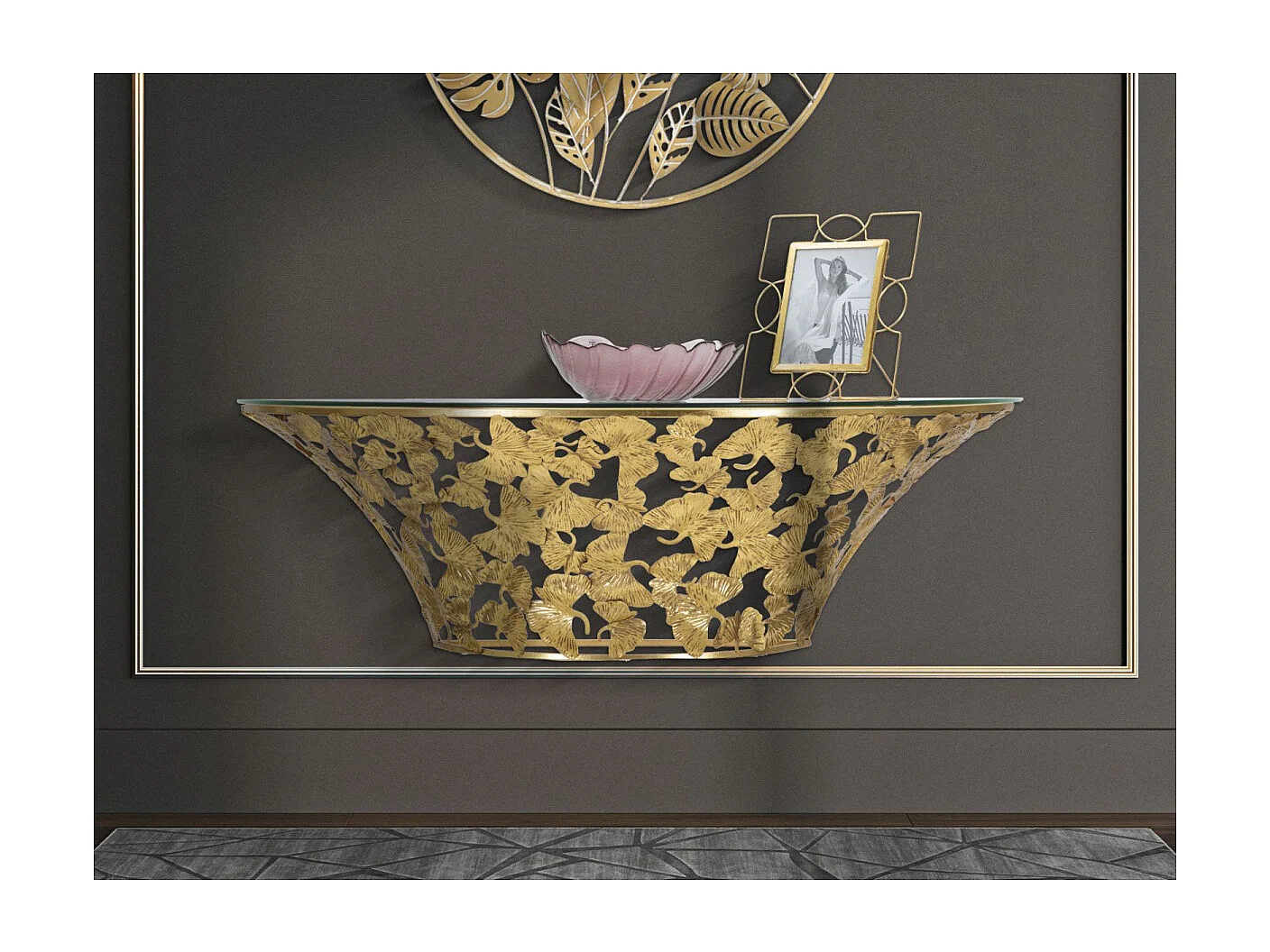 WANDCONSOLE BLADEREN 120X40,5X37,2 CM