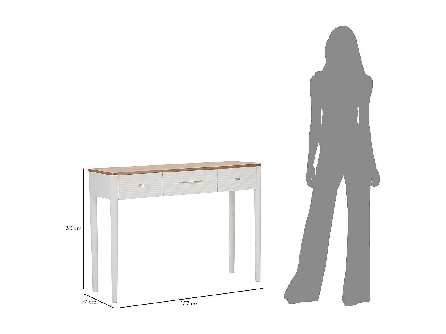 CONSOLA MATERA CM 107X37X80