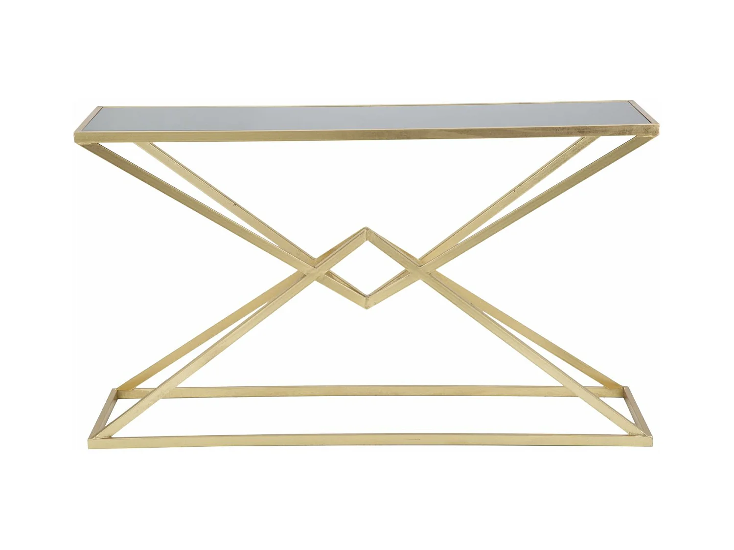 Console Design "Pyramid" 130cm Noir & Or