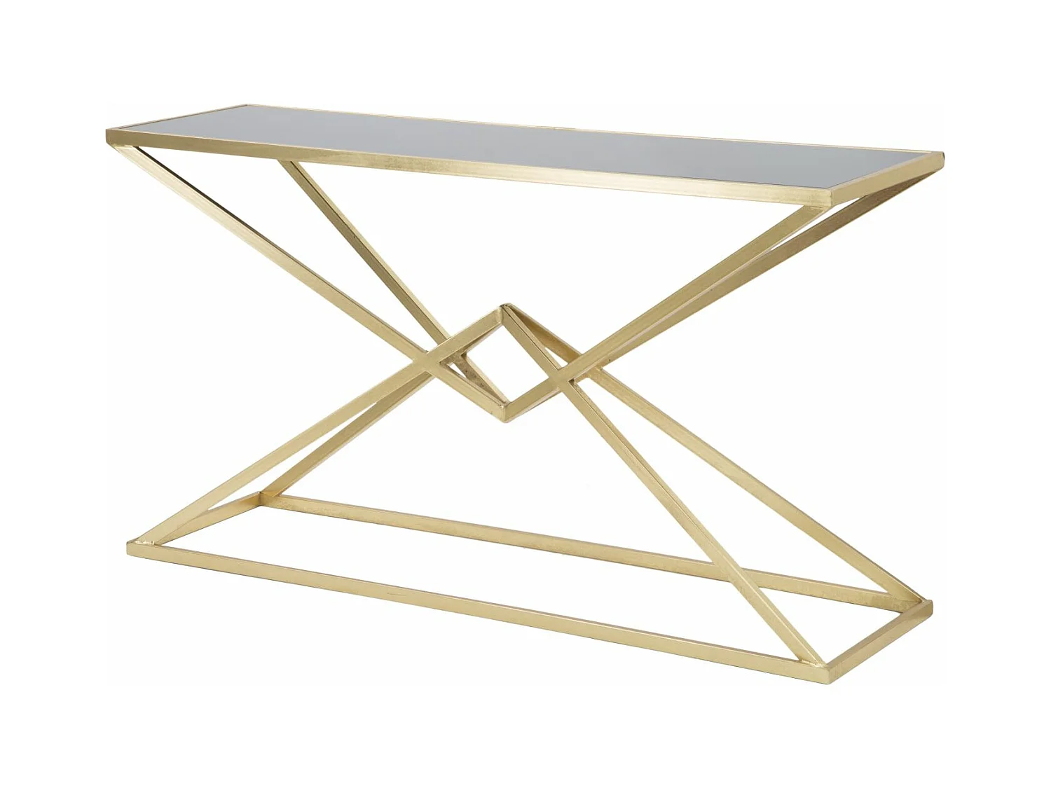 Console Design "Pyramid" 130cm Noir & Or