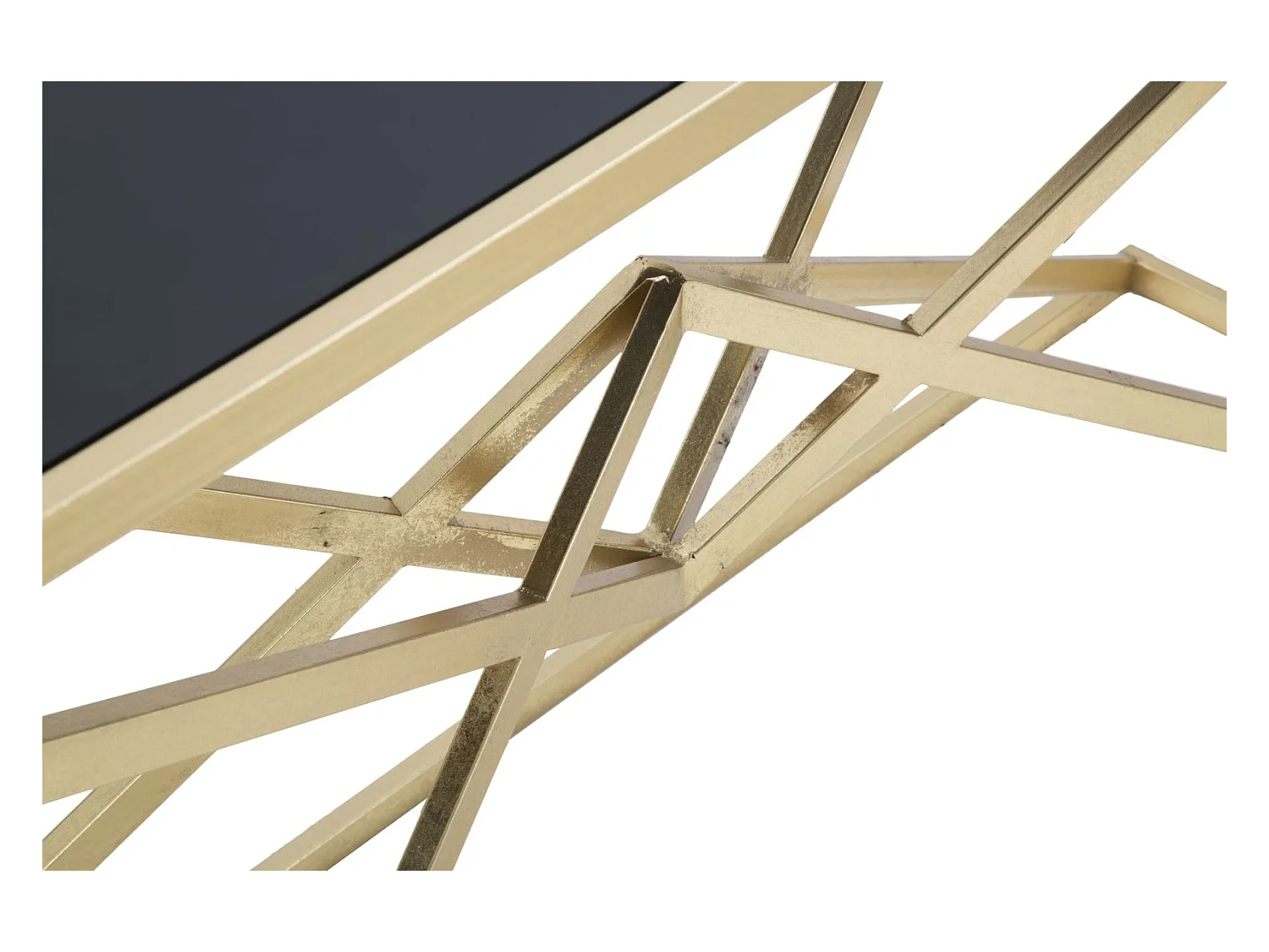 Console Design "Pyramid" 130cm Noir & Or