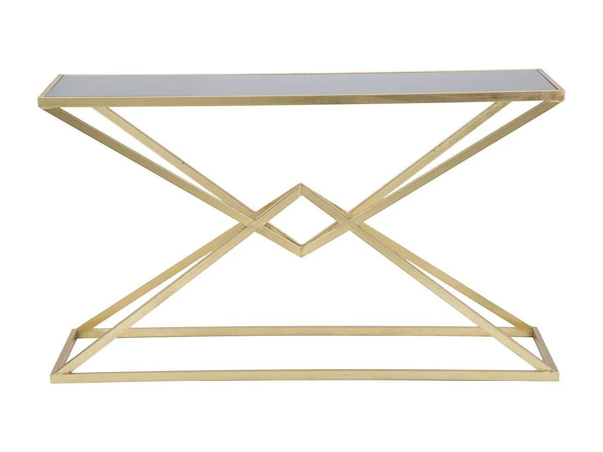 Console Design "Pyramid" 130cm Noir & Or