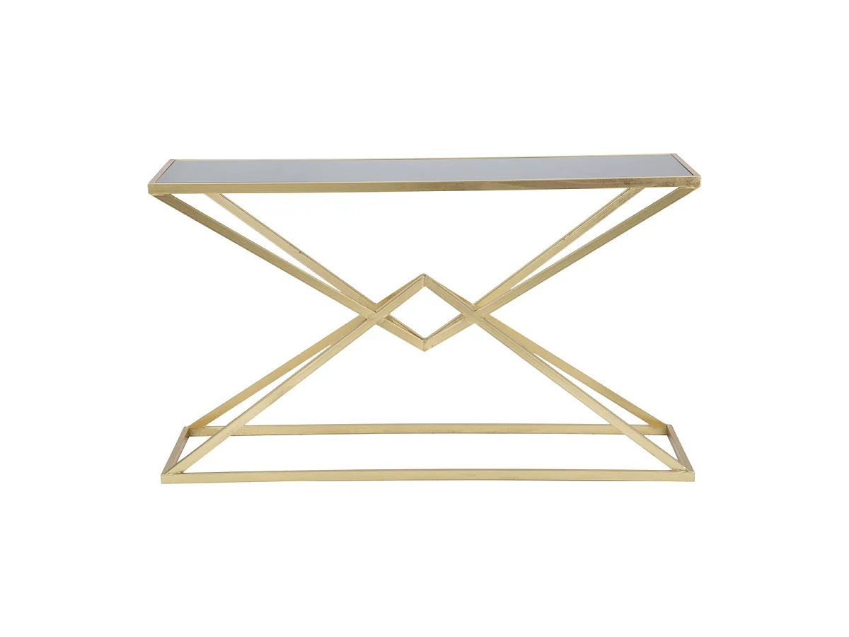 Console Design "Pyramid" 130cm Noir & Or
