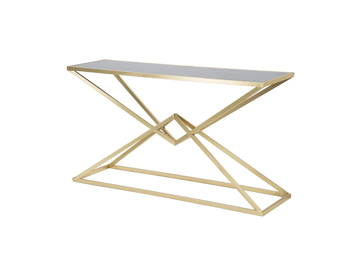 Console Design "Pyramid" 130cm Noir & Or