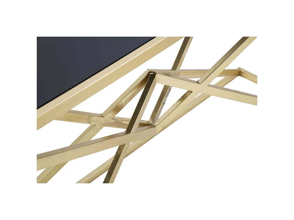 Console Design "Pyramid" 130cm Noir & Or