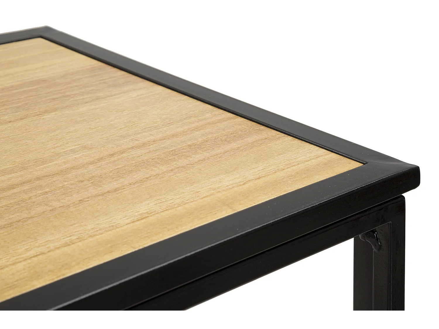 Console en métal et bois multicolore 108x36,8x80 cm