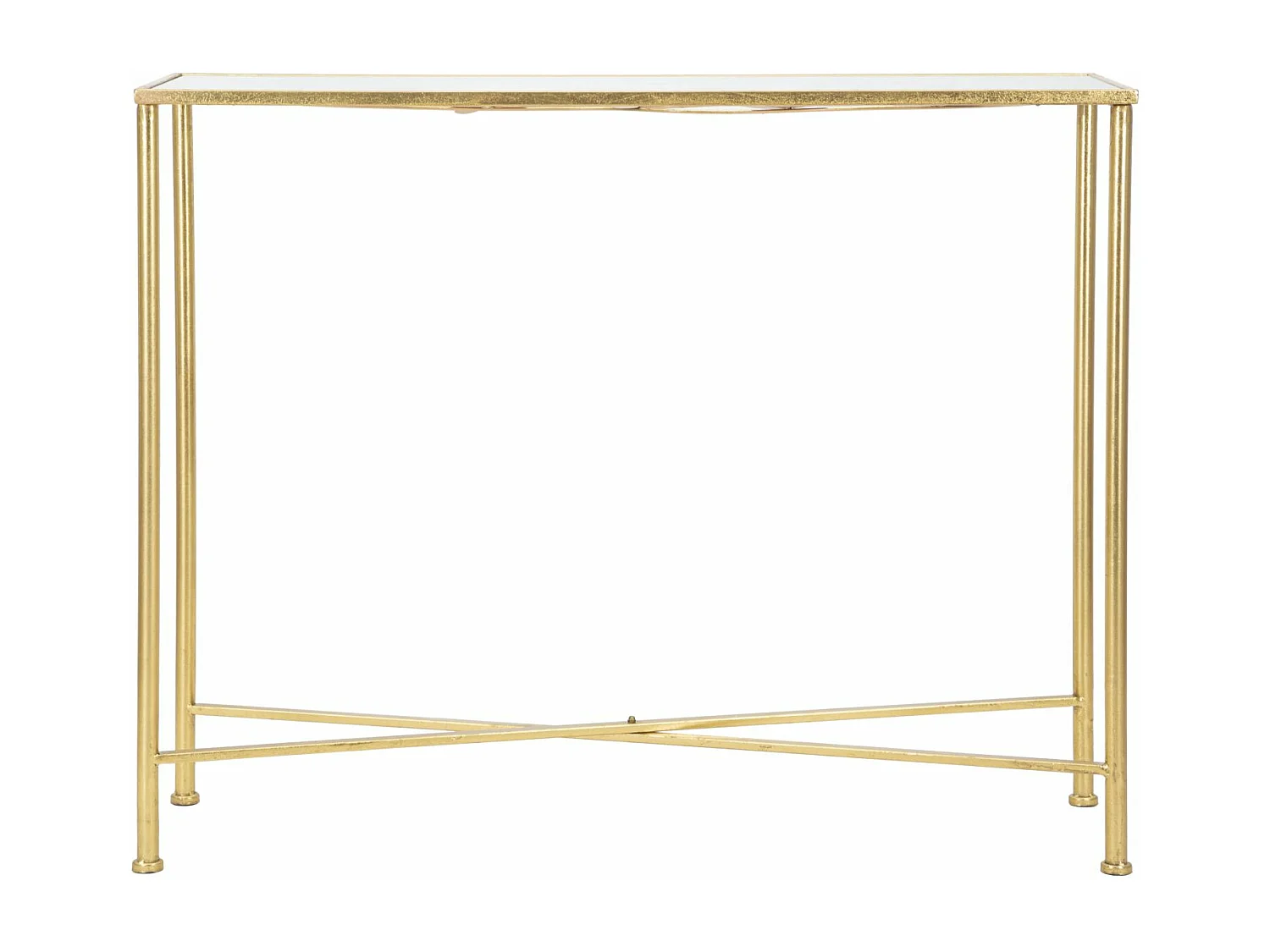 Console en métal doré avec papillons 100x35x80 cm