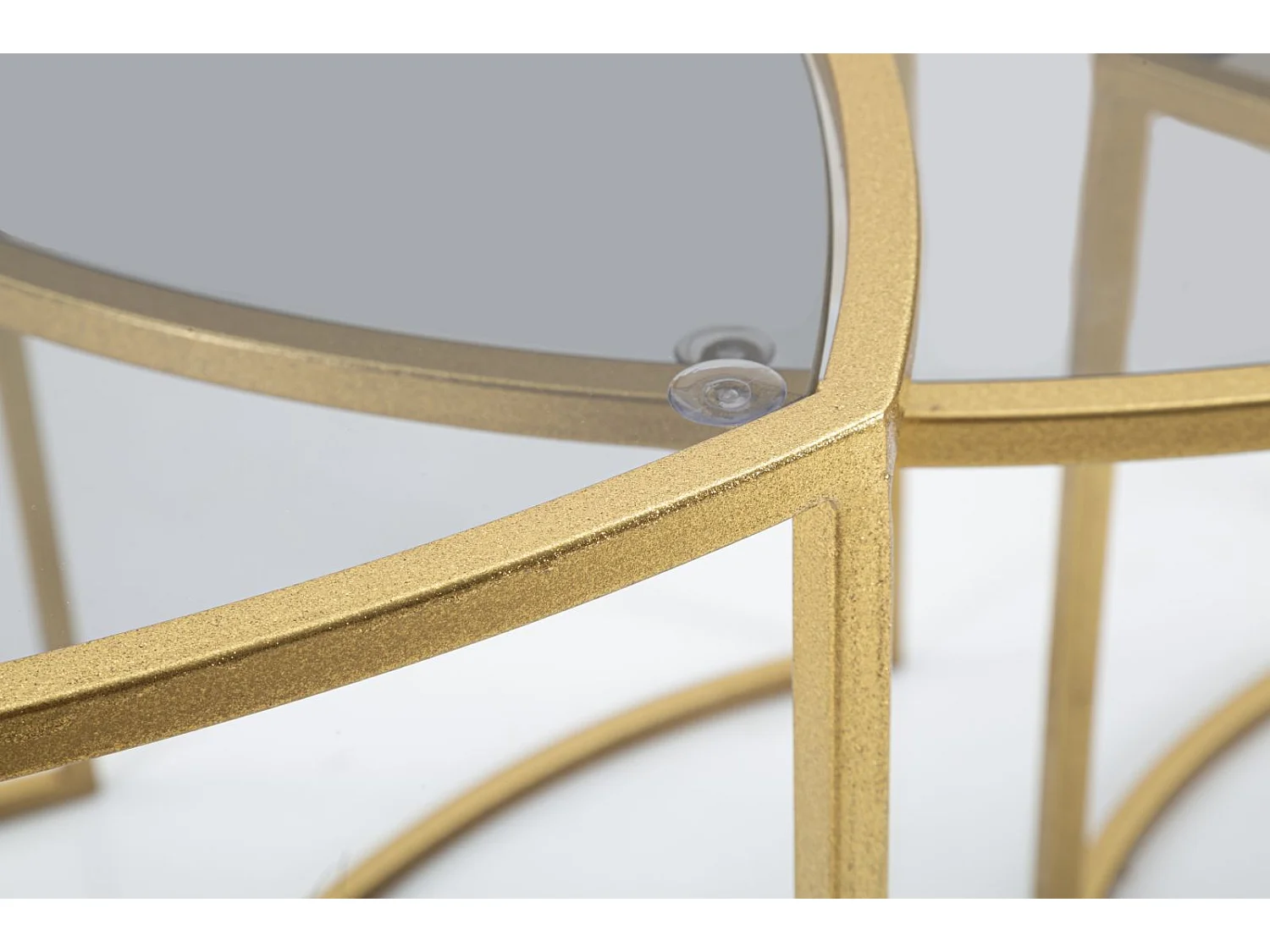 JOGO DE MESAS DE CENTRO TRIÂNGULO 3 PCS CM Ø 60X50-50X45-40X40