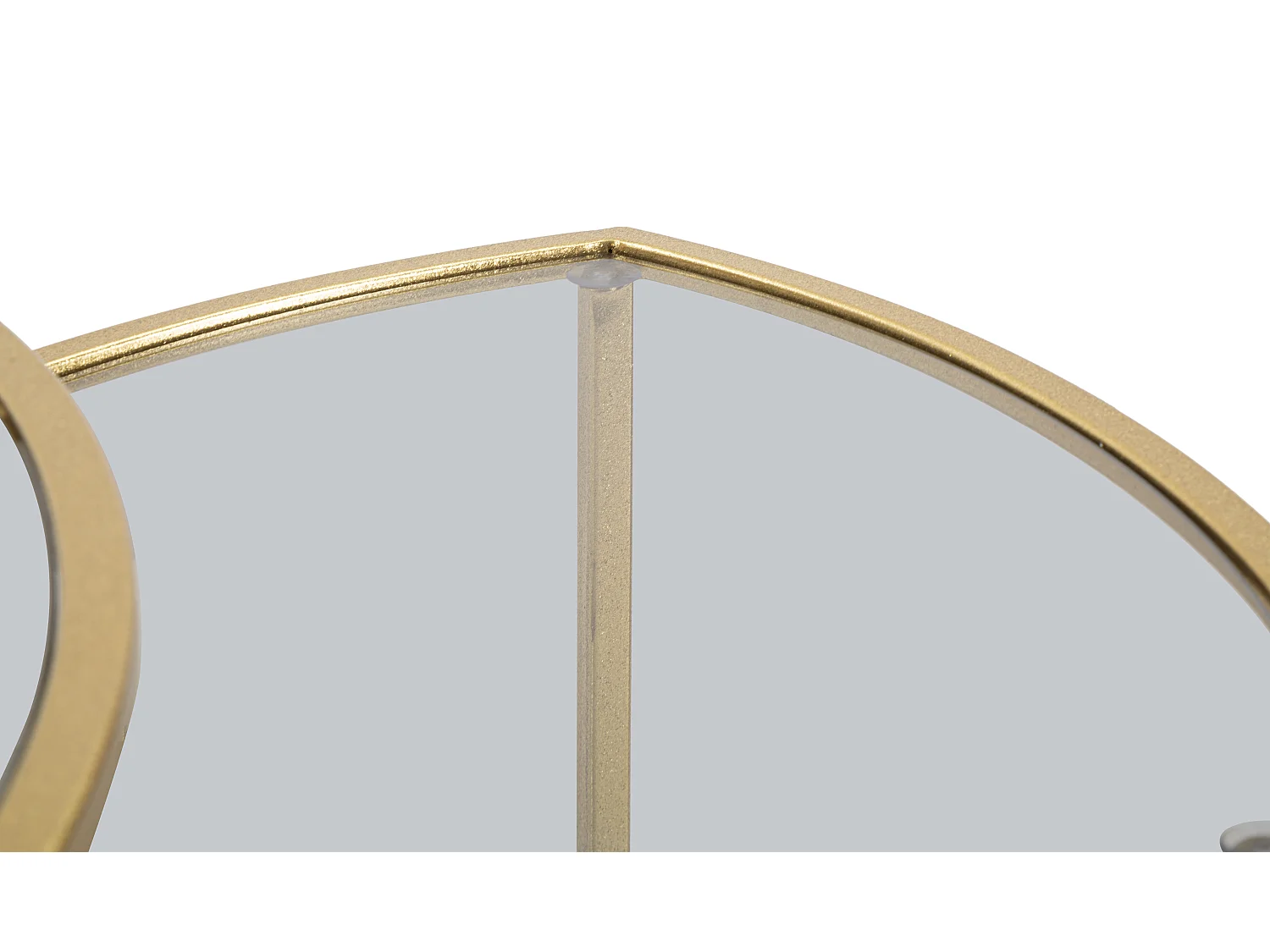 Lot de 3 Tables Basses "Triangle" 60cm Or