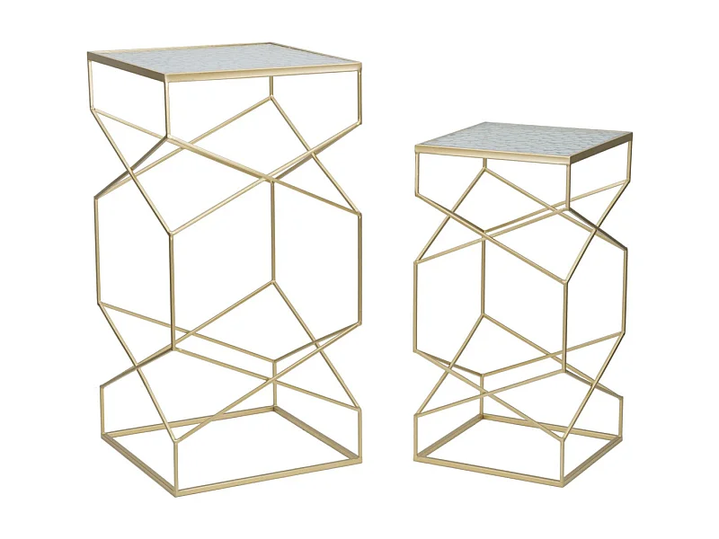 Portatelefono Glassy Coppia Cm 50X50X100-40X40X80