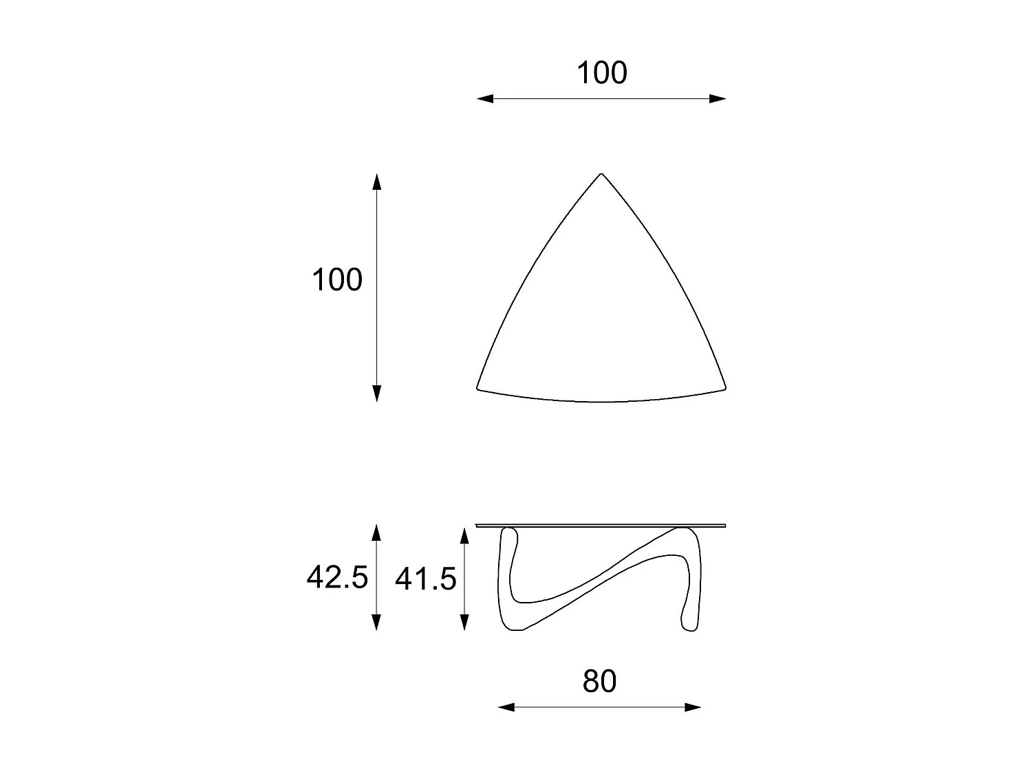 Tetris - Stolik kawowy (100 x 100 - Przezroczysty) w kolorze szarym ze szkła hartowanego