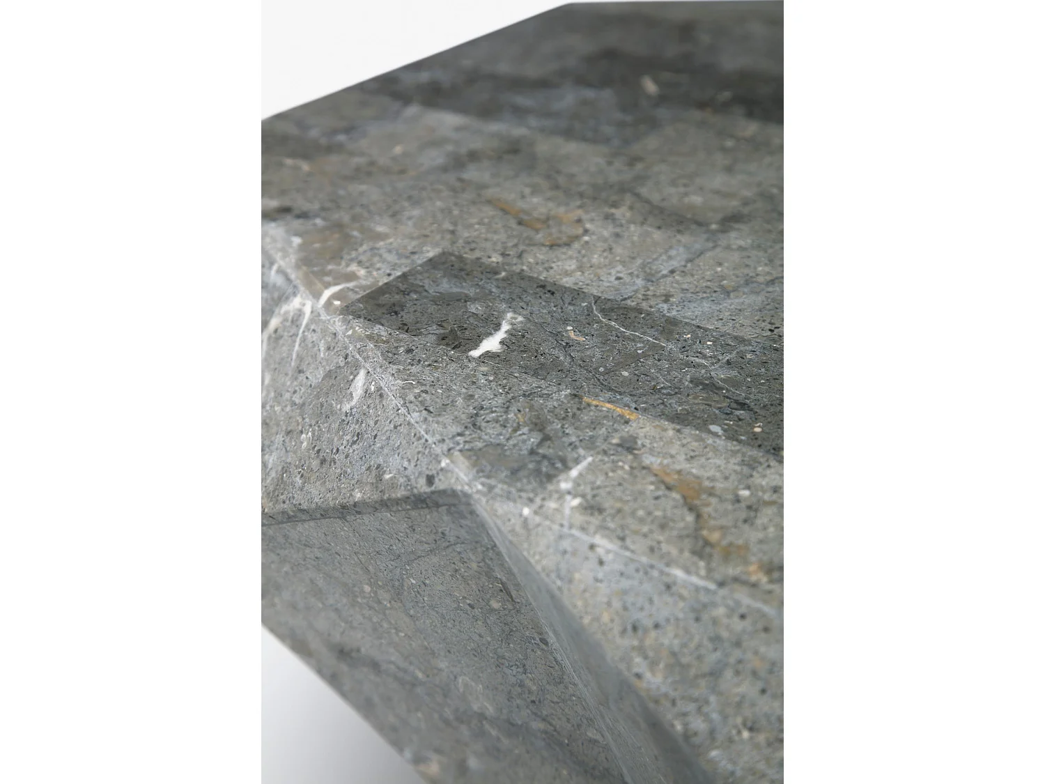 Diamond medium - Salontafel (120 x 70 x 40h) in grijze fossiele steen