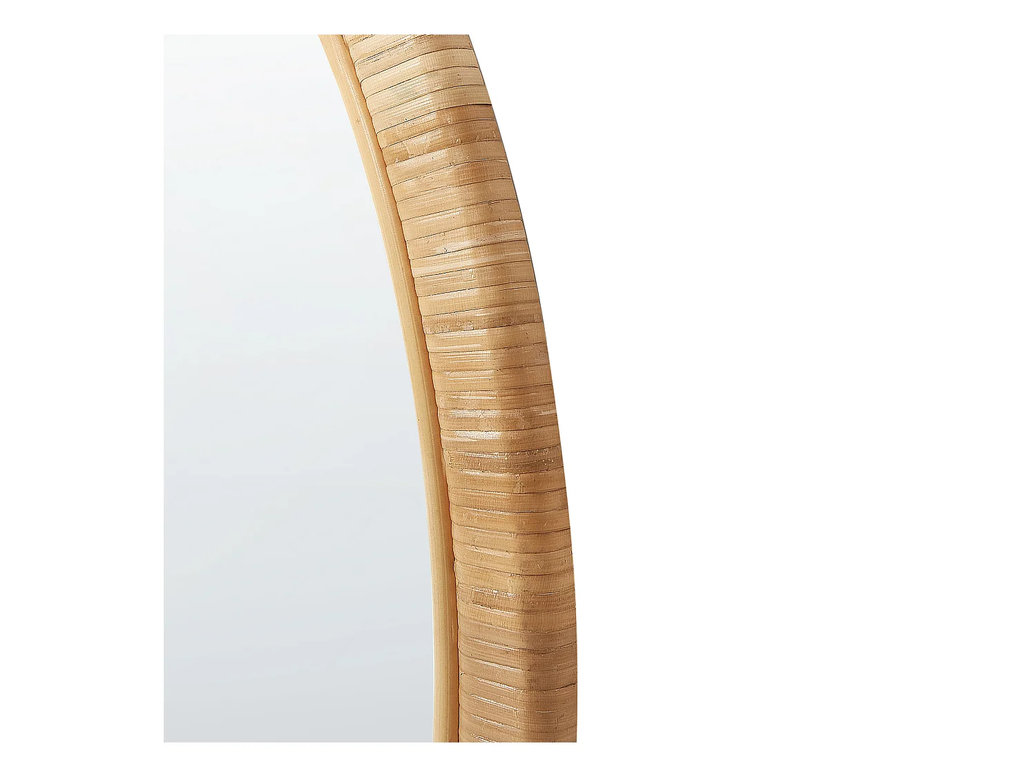 Miroir ANLEZY 80 cm 80 cm Rotin Naturel