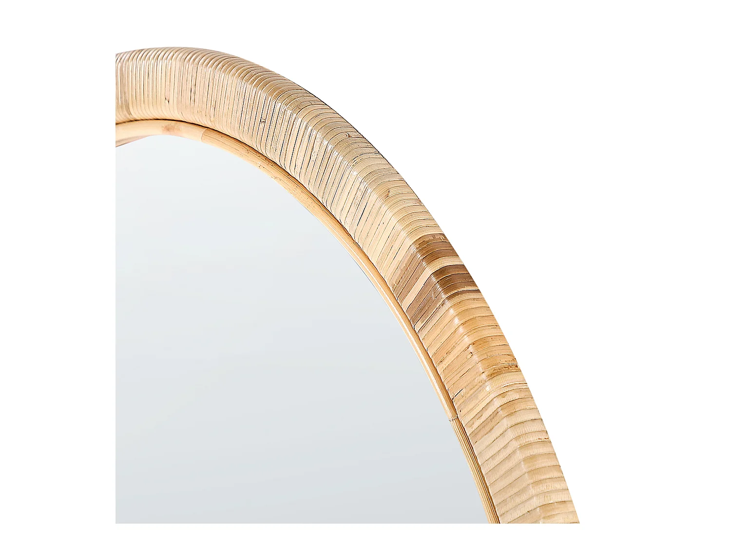 Miroir ANLEZY 80 cm 80 cm Rotin Naturel