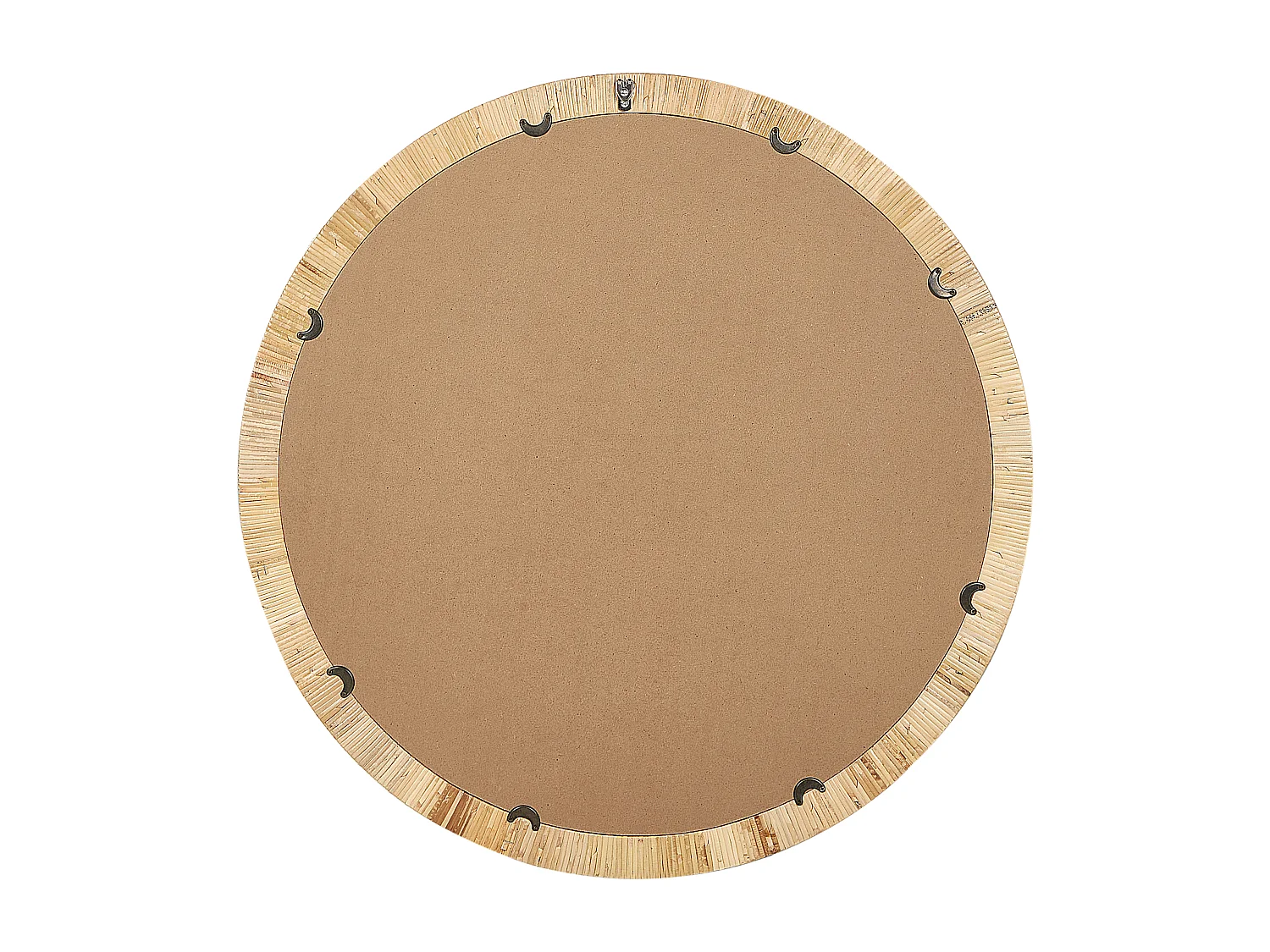 Wandspiegel ANLEZY 80 cm 80 cm Rotan Natuurlijk