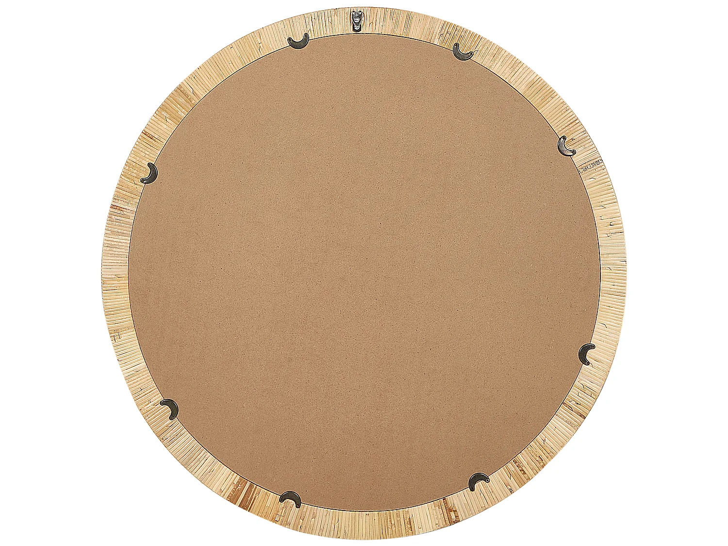 Wall Mirror ANLEZY 80 cm 80 cm Rattan Natural