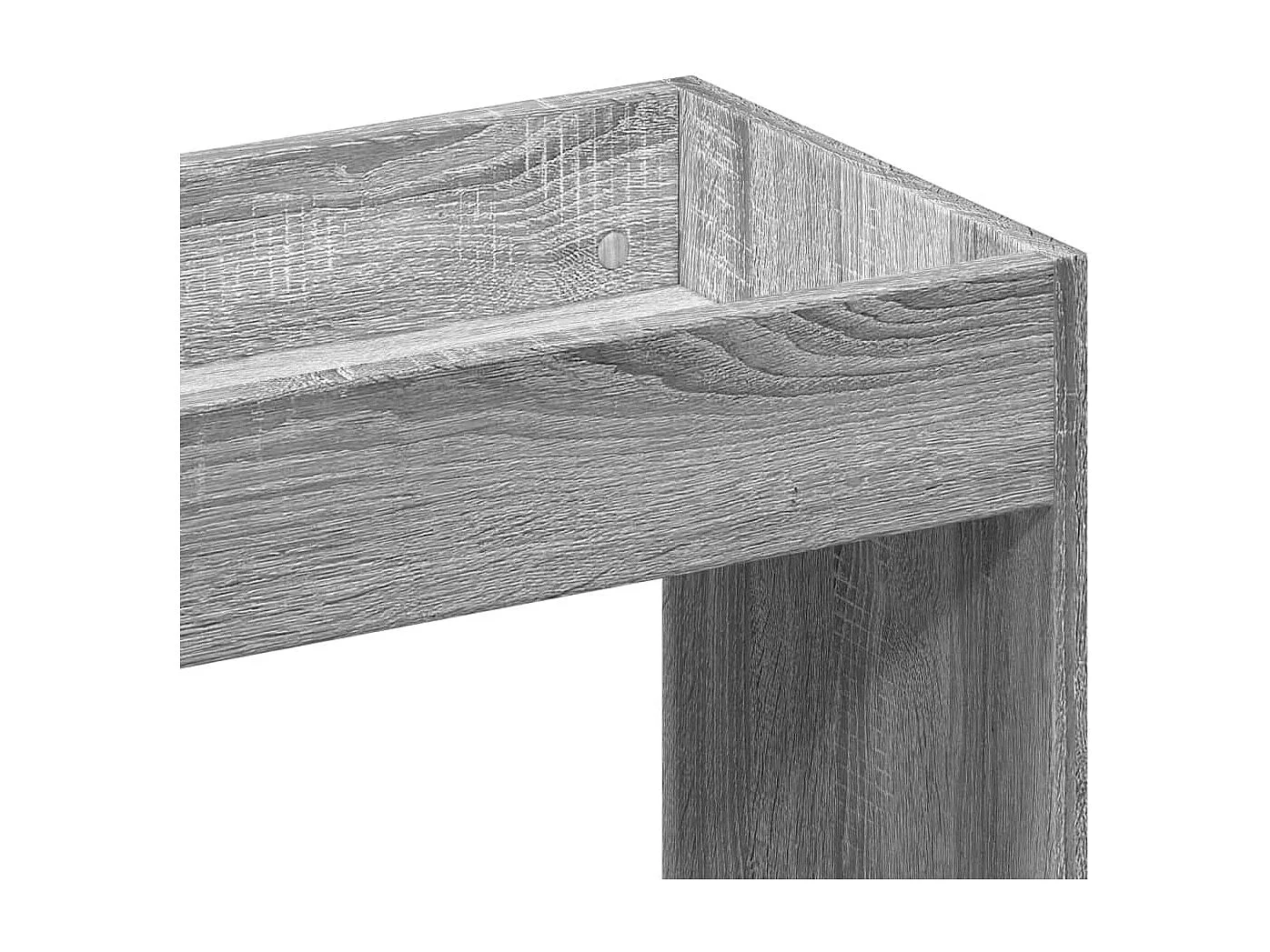 Buffet haut sonoma gris 63x33x140 cm bois d'ingénierie