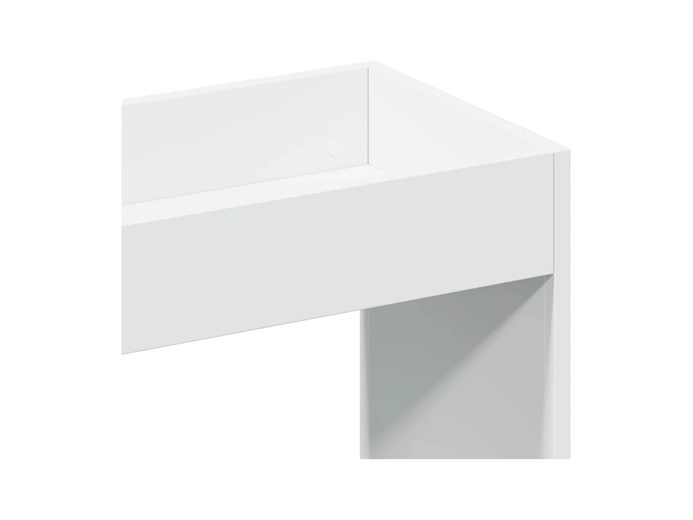 Buffet haut 63x33x180 cm blanc bois d'ingénierie