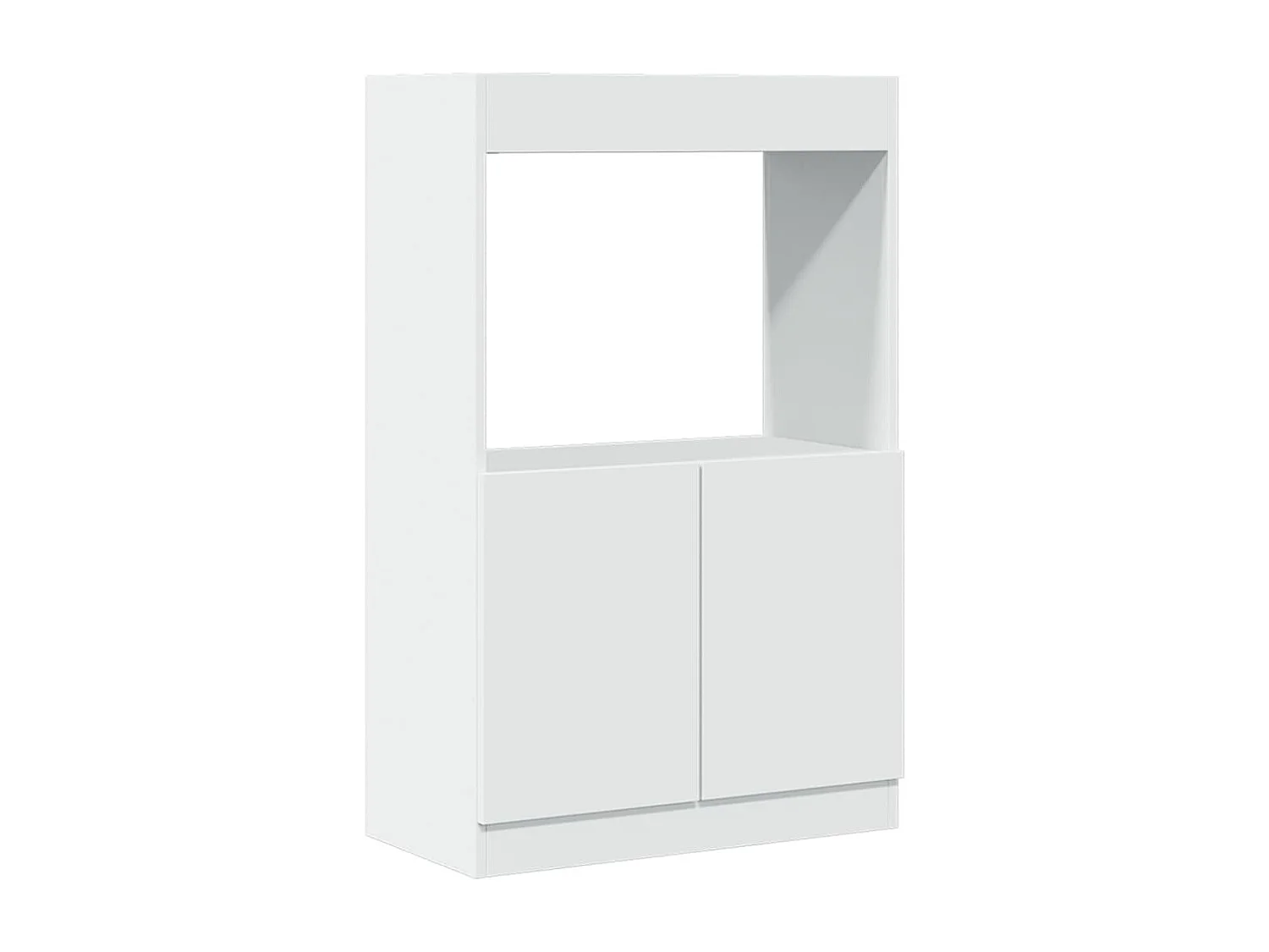 Buffet haut blanc 63x33x100 cm bois d'ingénierie