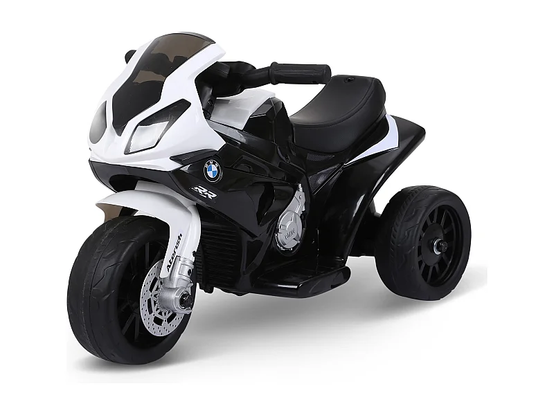 Moto électrique pour enfants 3 roues 6 V 2,5 Km/h effets lumineux et sonores noir BMW S1000 RR