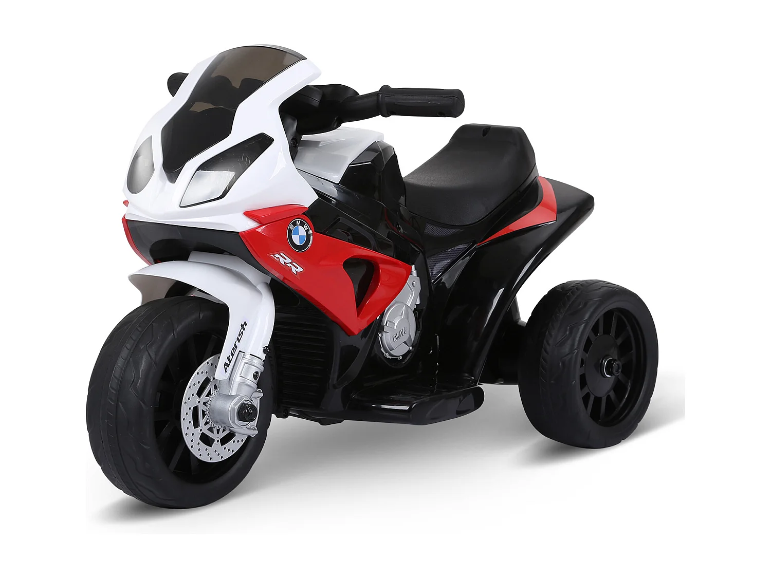 Moto électrique pour enfants 3 roues 6 V 2,5 Km/h effets lumineux et sonores rouge BMW S1000 RR