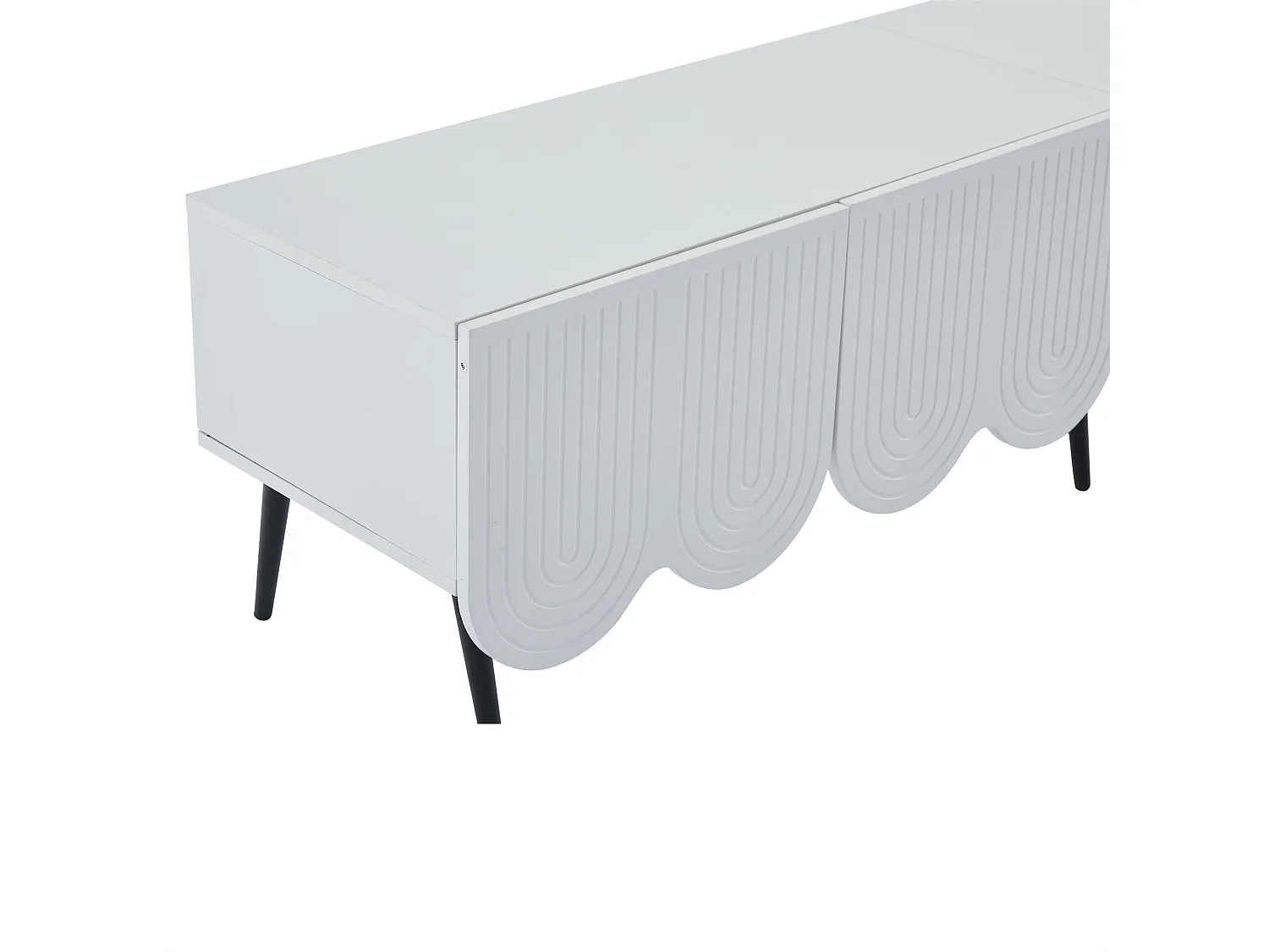 Móvel TV 180cm - 4 portas 2 compartimentos - aglomerado - Branco