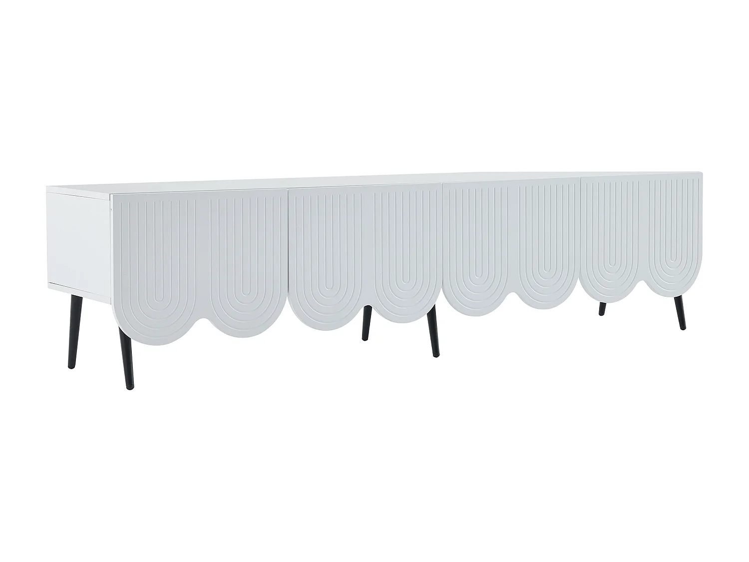 Móvel TV 180cm - 4 portas 2 compartimentos - aglomerado - Branco