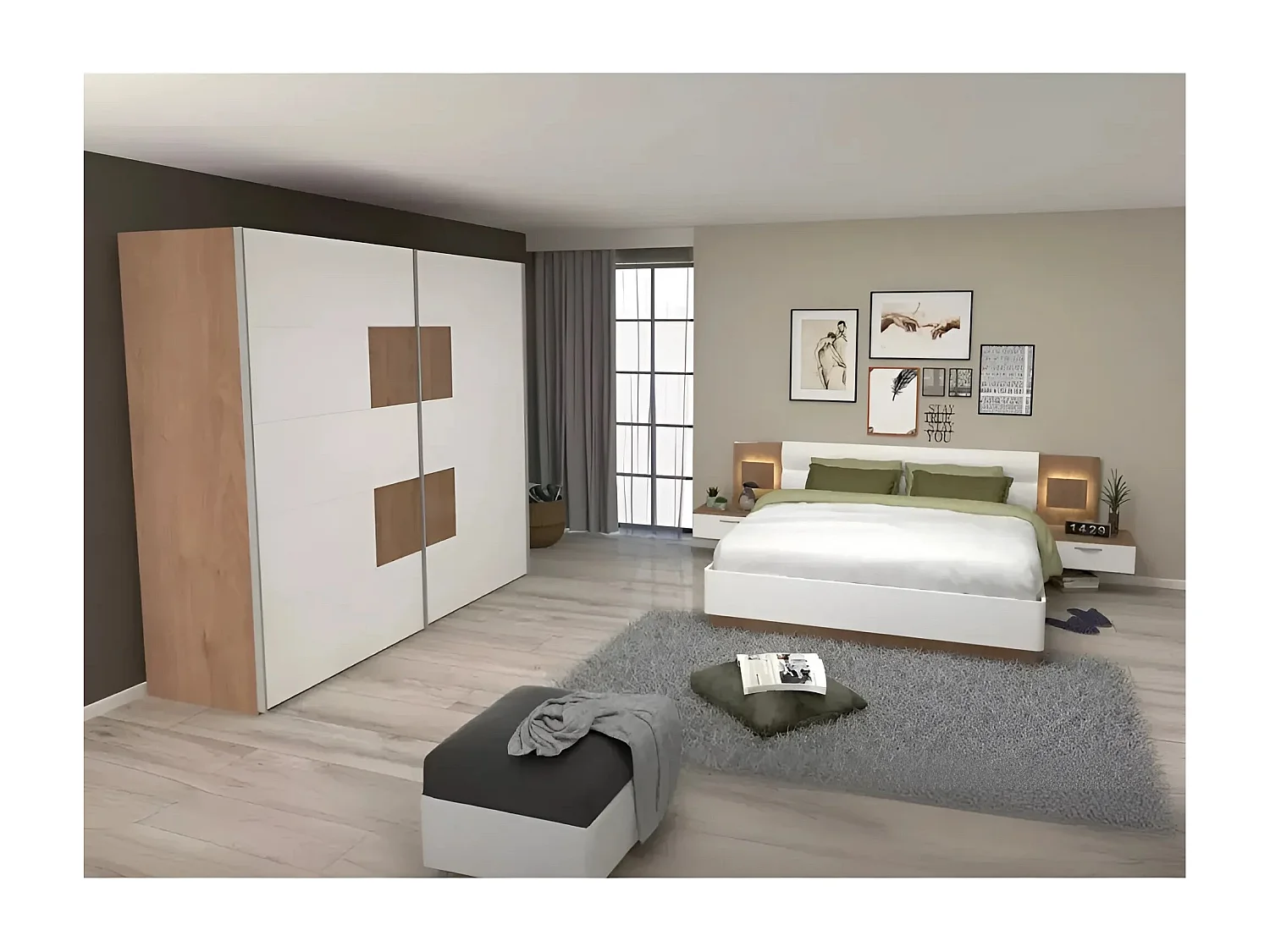 Kleiderschrank Capri (250cm)/Artisan&Weiss