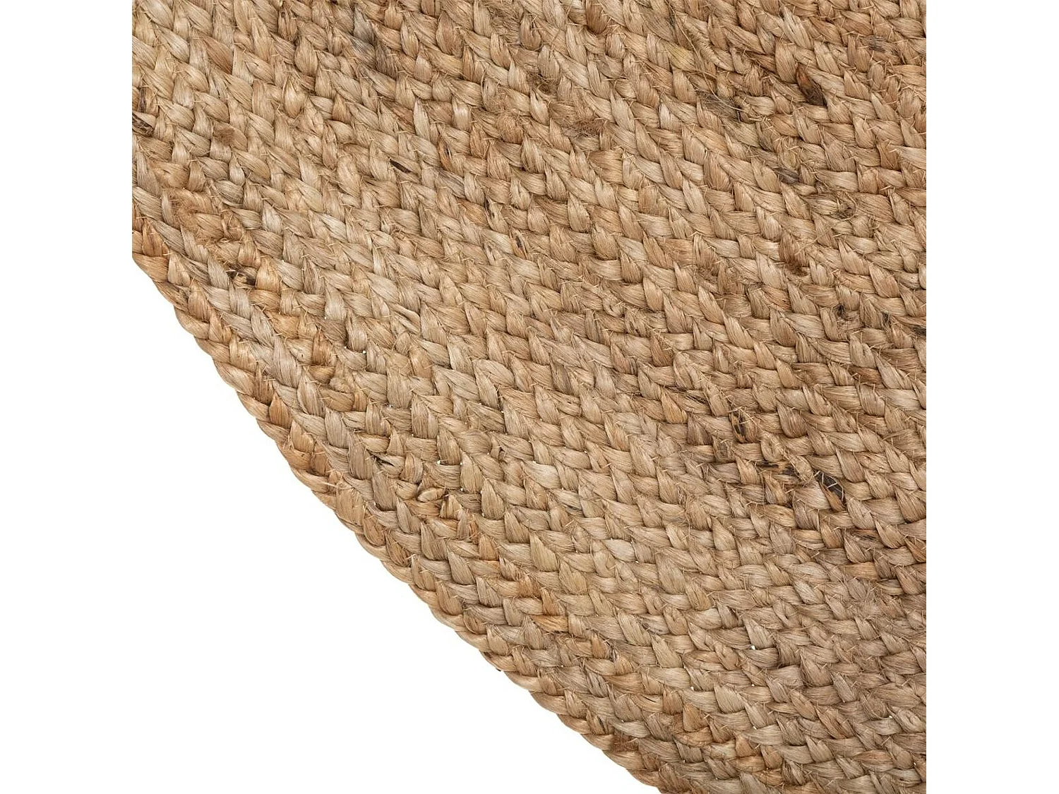 Tapis en jute Well Home Ø120x5cm style bohème et écologique