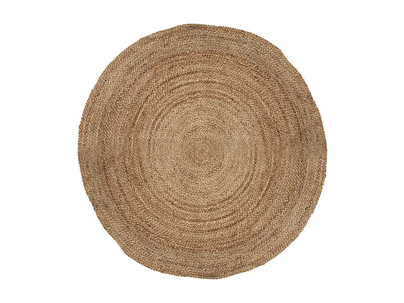 Tapis en jute Well Home Ø120x5cm style bohème et écologique