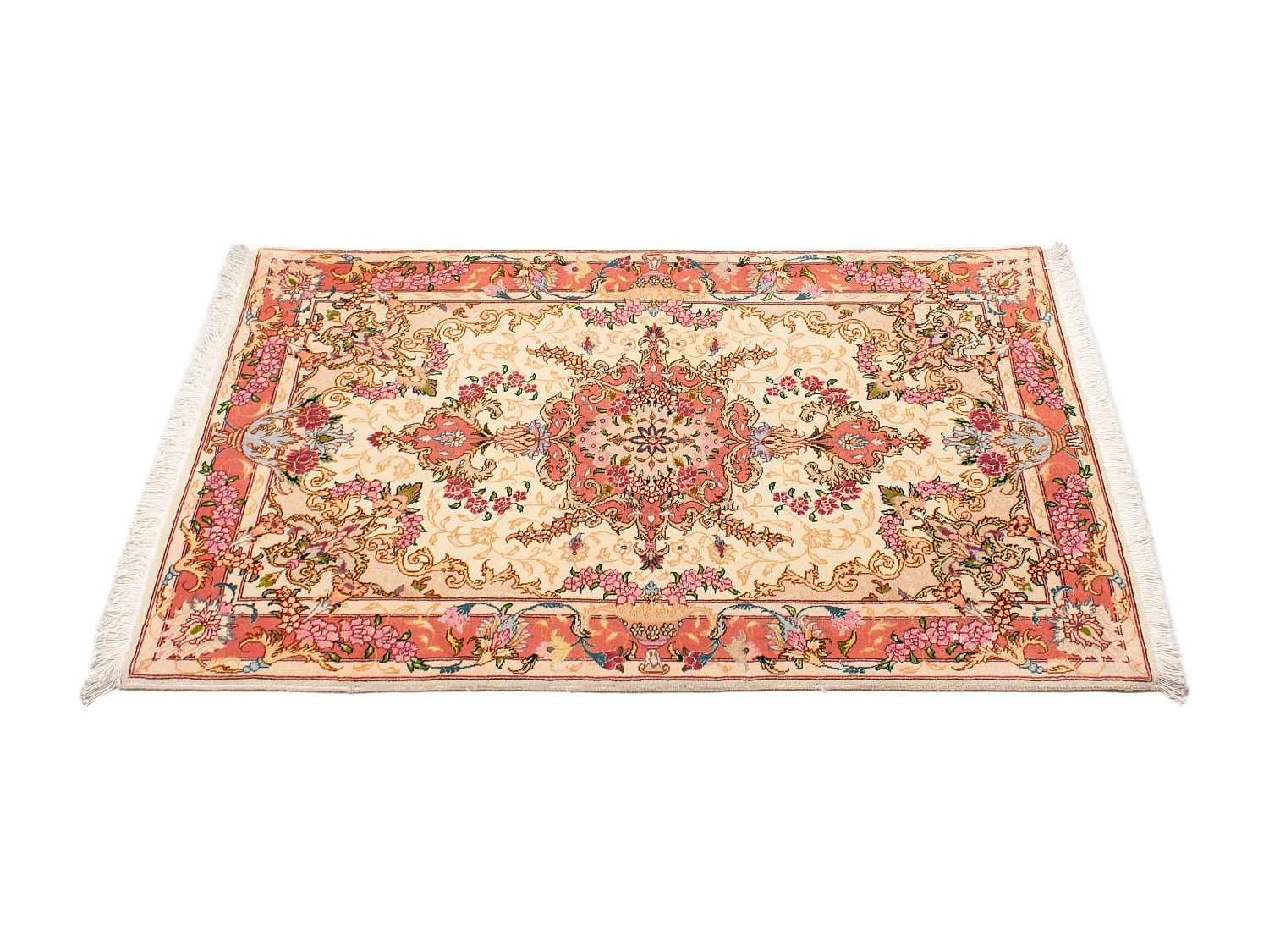 Tappeto Persiano Tabriz 50Raj | 76x126 cm