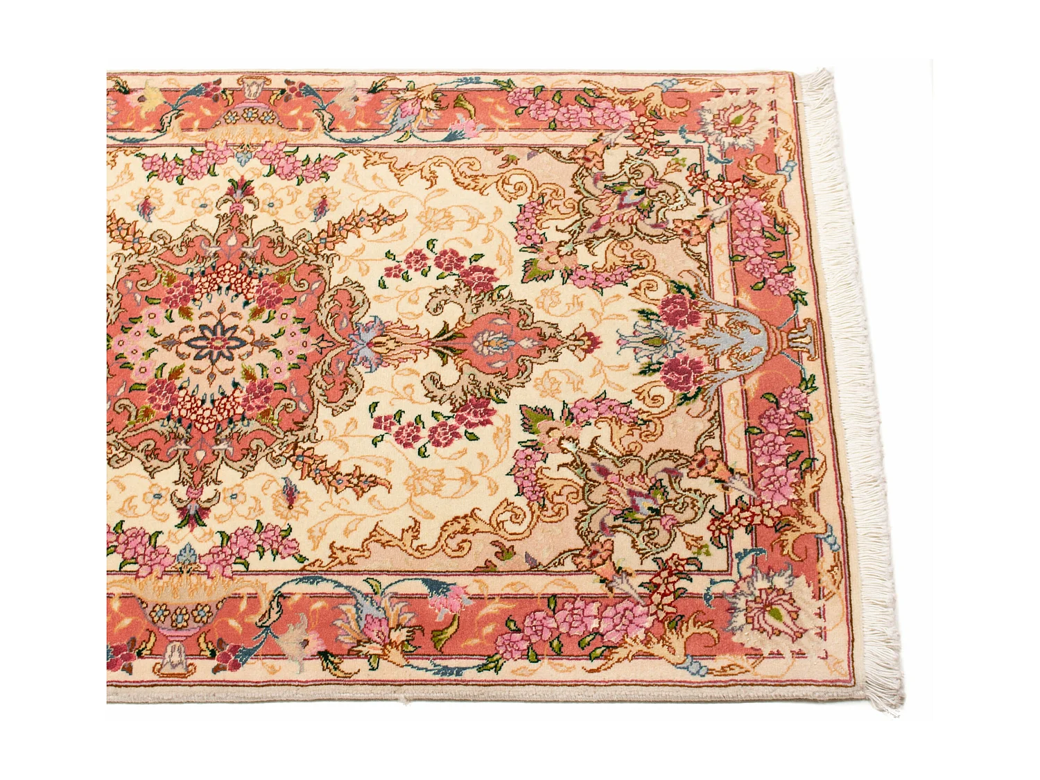 Tappeto Persiano Tabriz 50Raj | 76x126 cm