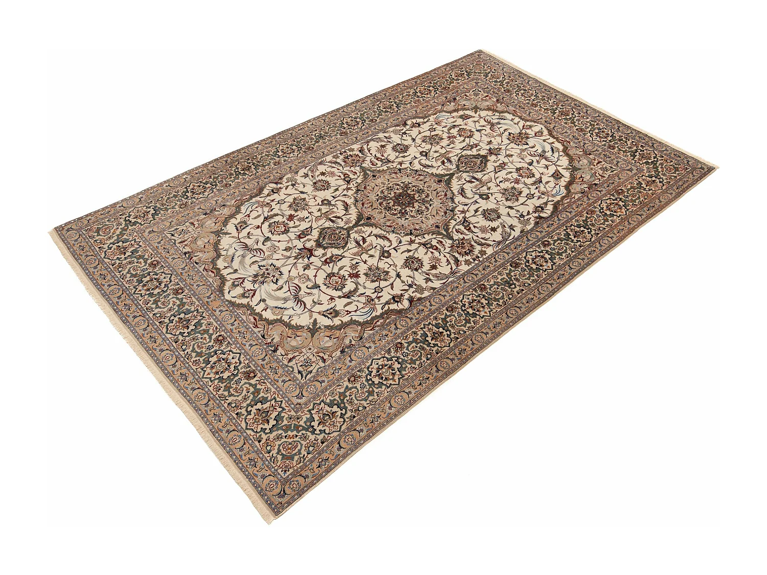 Tappeto Persiano Nain 9La Habibian Antico Anni 70 | 255 x 433 cm