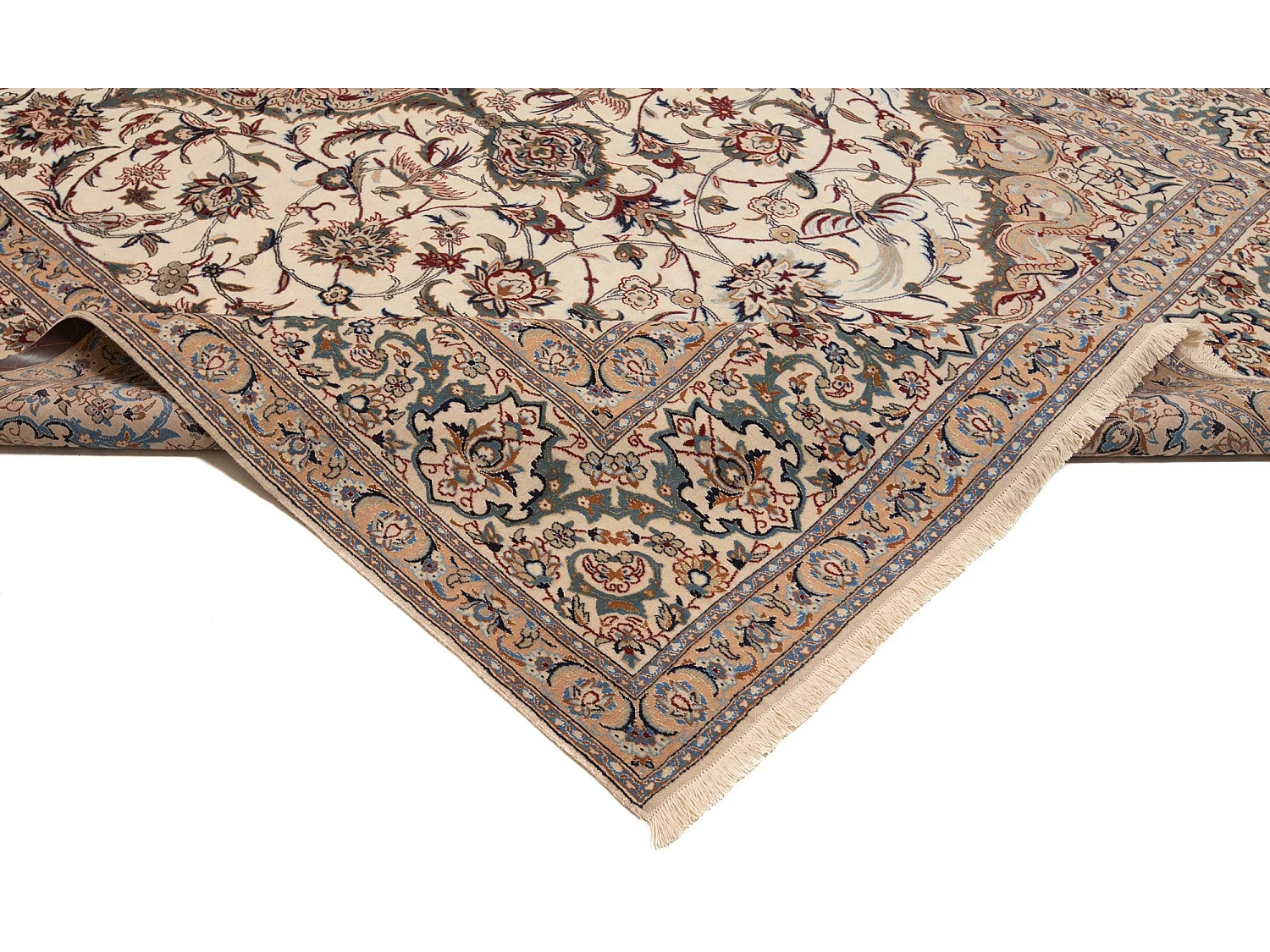 Tappeto Persiano Nain 9La Habibian Antico Anni 70 | 255 x 433 cm