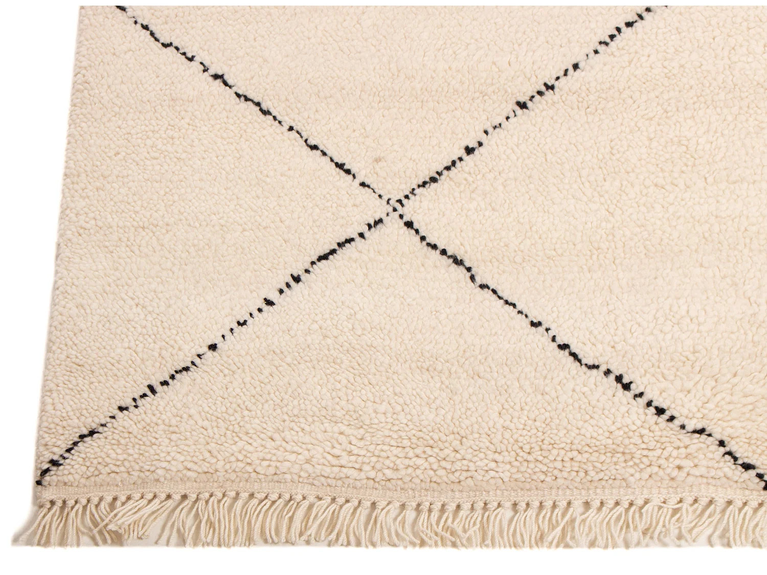 Design de losango de tapete berbere | 176x240cm