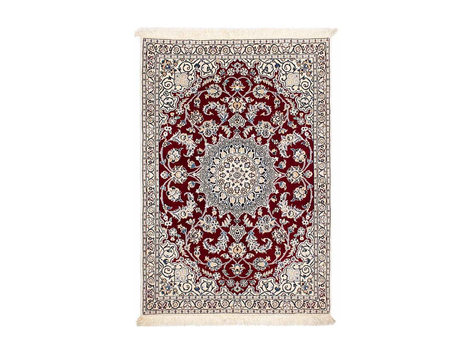 Tappeto Persiano Nain 9La | 88x124 cm