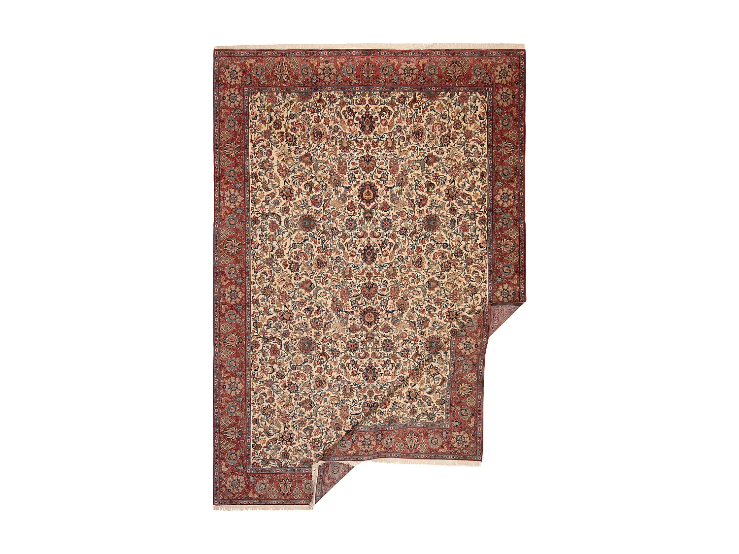 Tapete Persa Isfahan Antigo 80 Anos | 368 x 527 cm