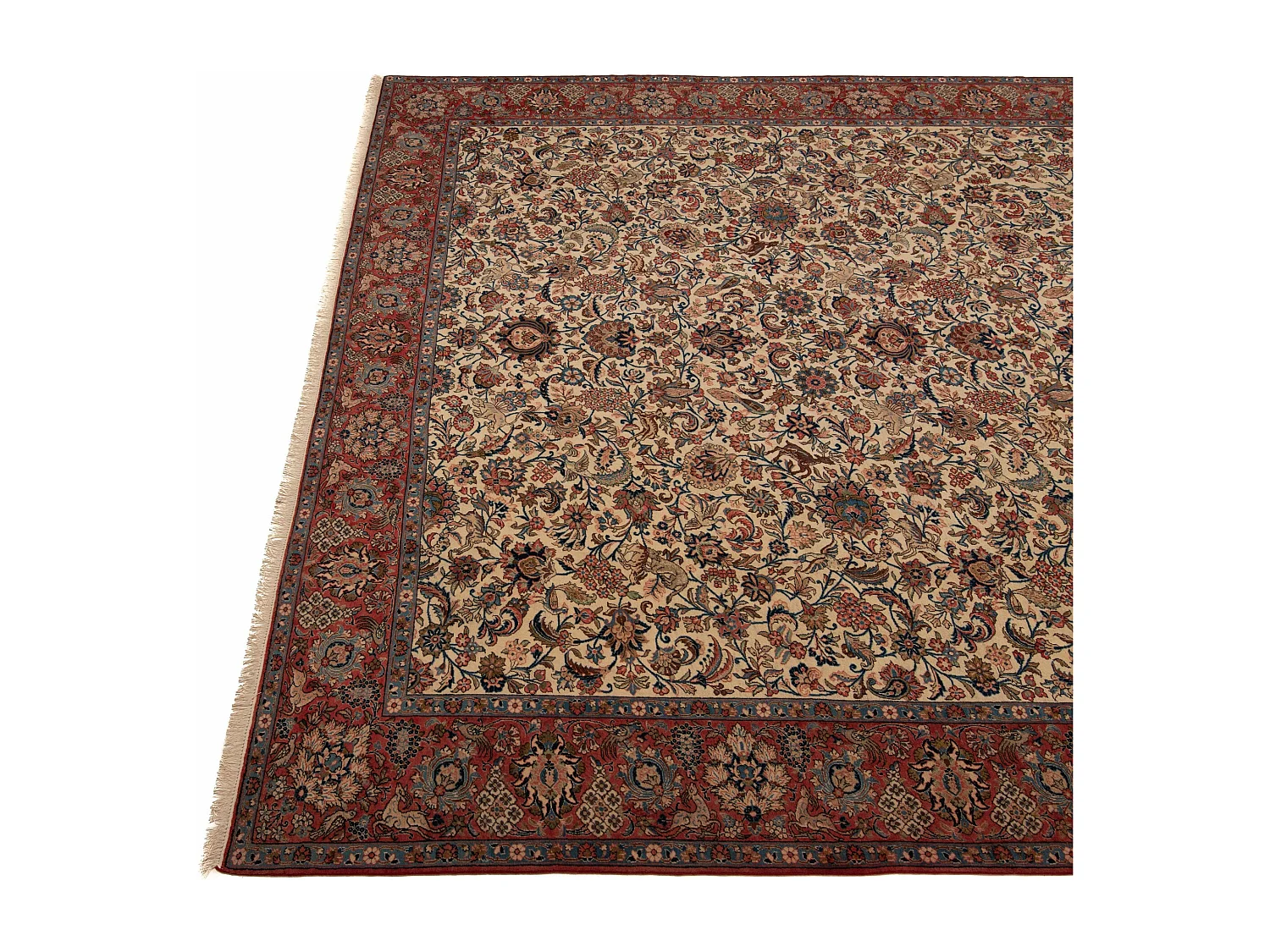 Tapete Persa Isfahan Antigo 80 Anos | 368 x 527 cm