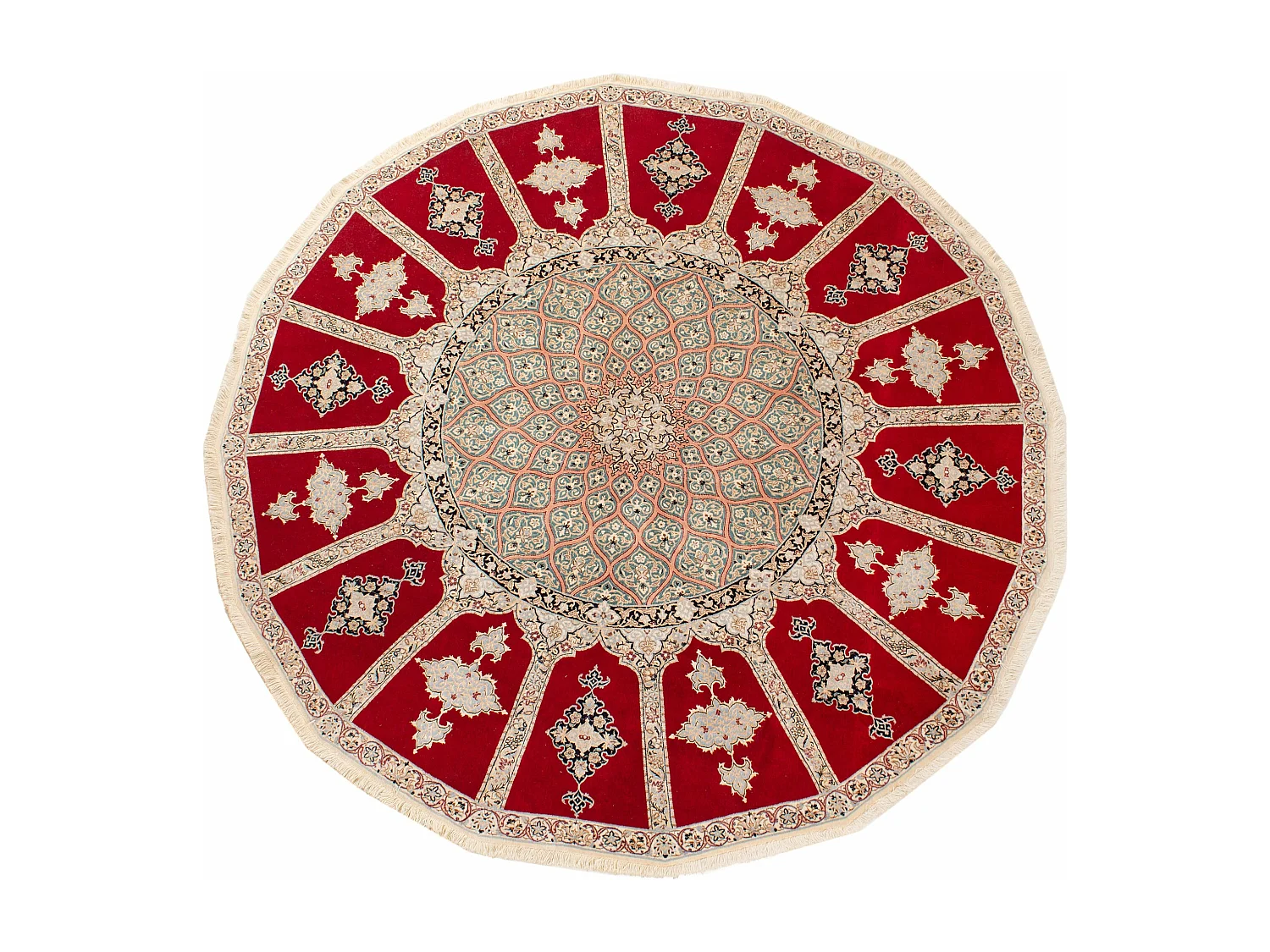 Tapis Persan Nain 6La | Rond 250 cm