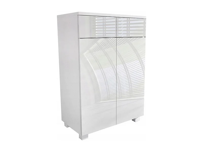 LAVEO 60 CM - Meuble salle de bain en BLANC laqué à accrocher ou poser